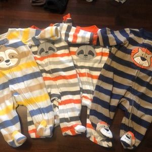 Footed fleece sleepers